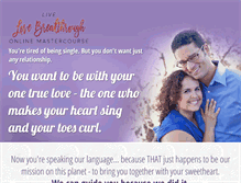 Tablet Screenshot of lovebreakthroughcourse.com